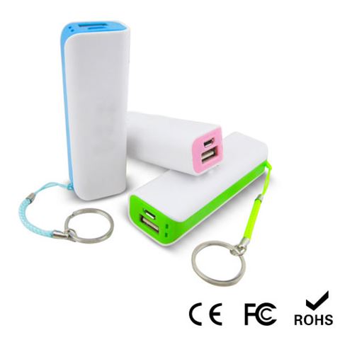 廠家訂制 單節(jié)鑰匙環(huán)掛繩移動電源 羅馬式 攜帶方便 急應充電