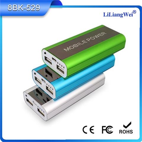 鋁殼移動(dòng)電源5200毫安 移動(dòng)電源充電寶定制禮品