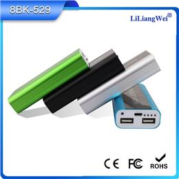 鋁殼移動電源5200毫安 移動電源充電寶定制禮品