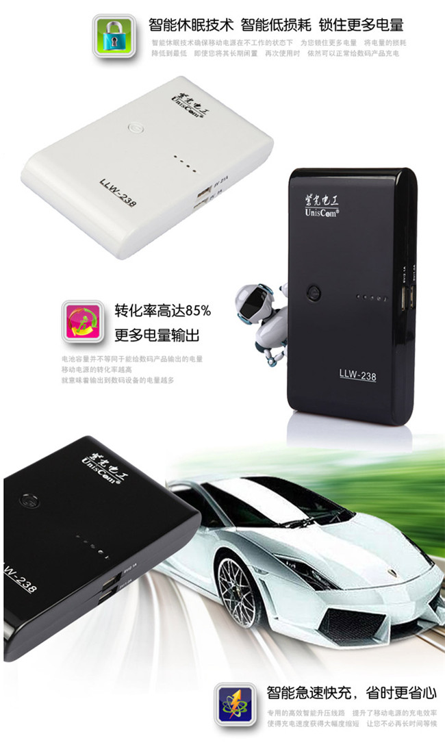 力量威大容量萬能超薄移動電源