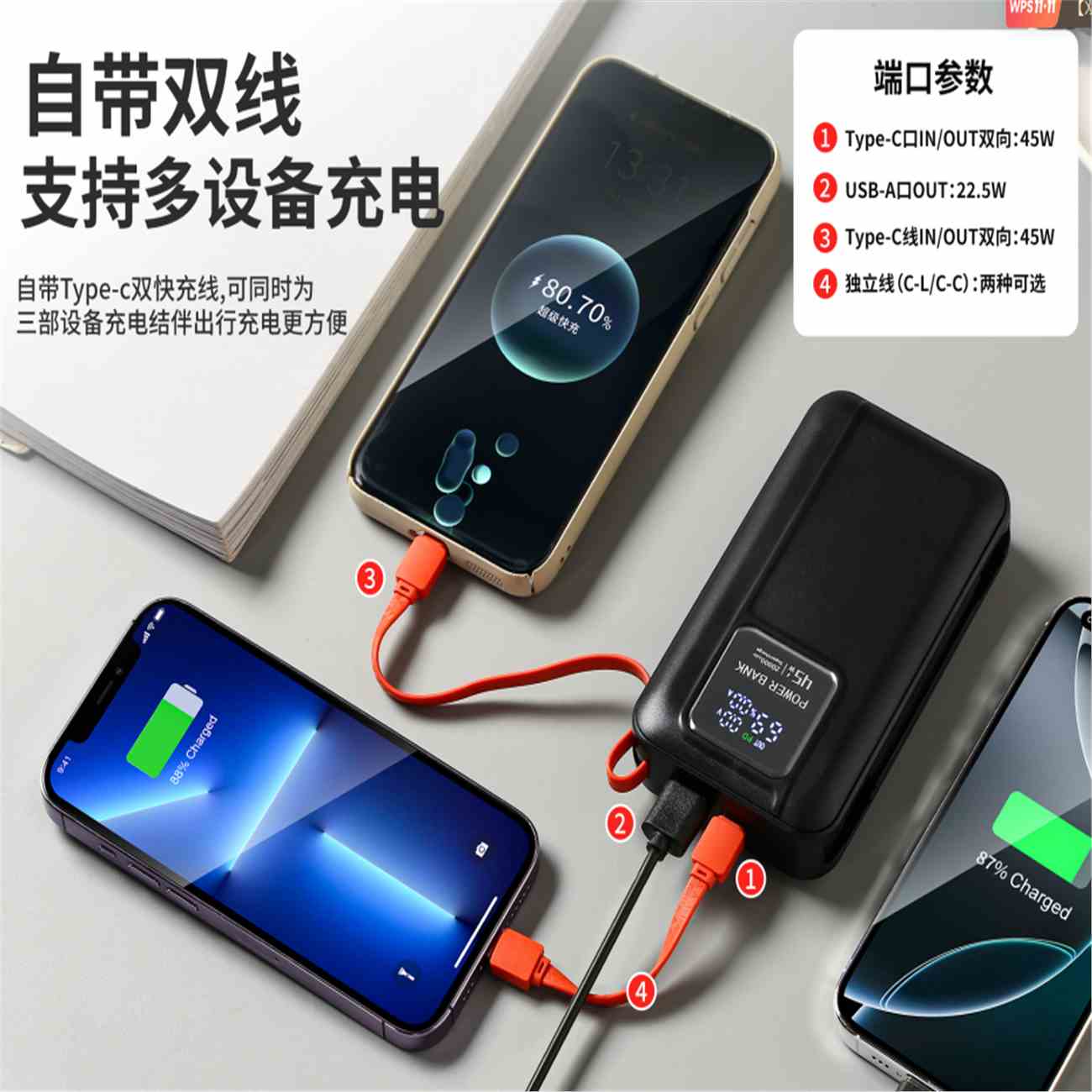 跨境移動(dòng)電源兩萬毫安